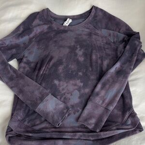Athleta Lavender Tie-Dye Sweatshirt